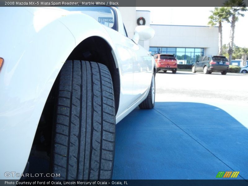 Marble White / Black 2008 Mazda MX-5 Miata Sport Roadster