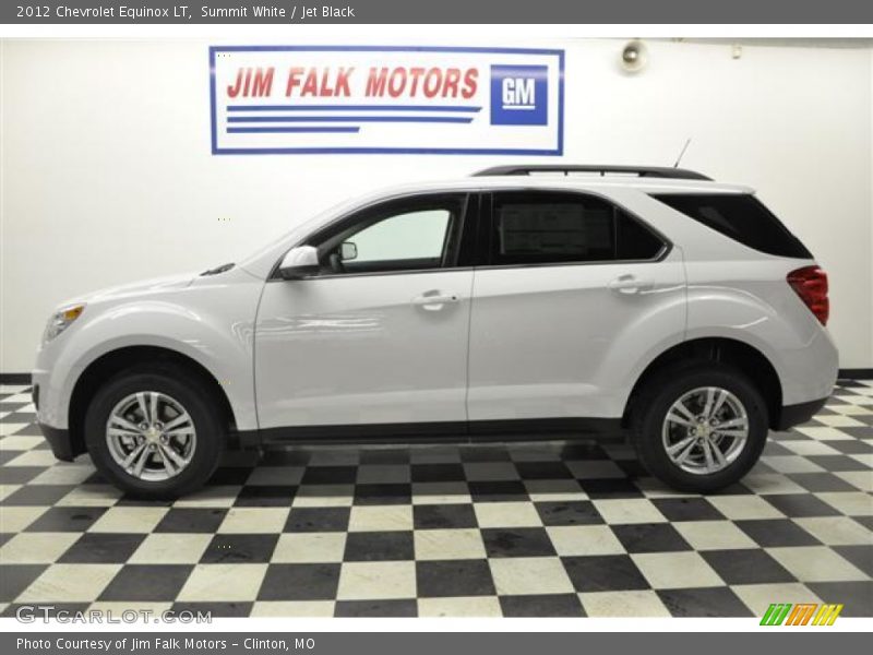 Summit White / Jet Black 2012 Chevrolet Equinox LT