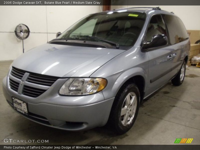 Butane Blue Pearl / Medium Slate Gray 2006 Dodge Caravan SXT