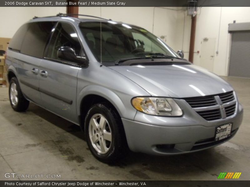 Butane Blue Pearl / Medium Slate Gray 2006 Dodge Caravan SXT