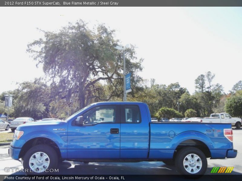 Blue Flame Metallic / Steel Gray 2012 Ford F150 STX SuperCab