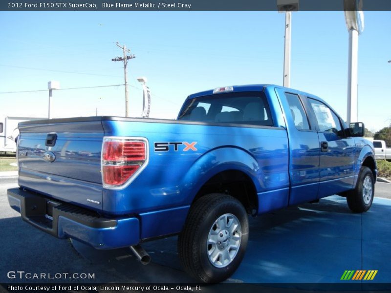 Blue Flame Metallic / Steel Gray 2012 Ford F150 STX SuperCab