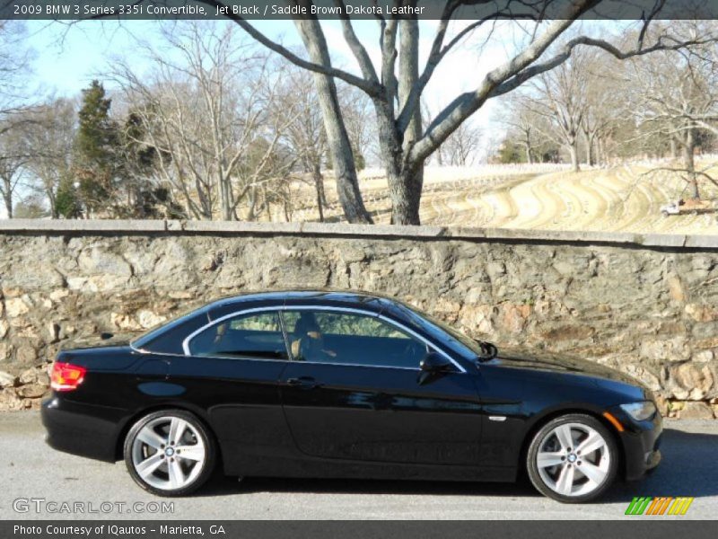 Jet Black / Saddle Brown Dakota Leather 2009 BMW 3 Series 335i Convertible