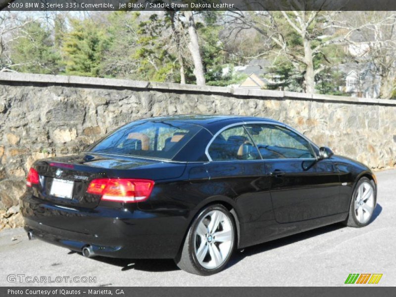 Jet Black / Saddle Brown Dakota Leather 2009 BMW 3 Series 335i Convertible