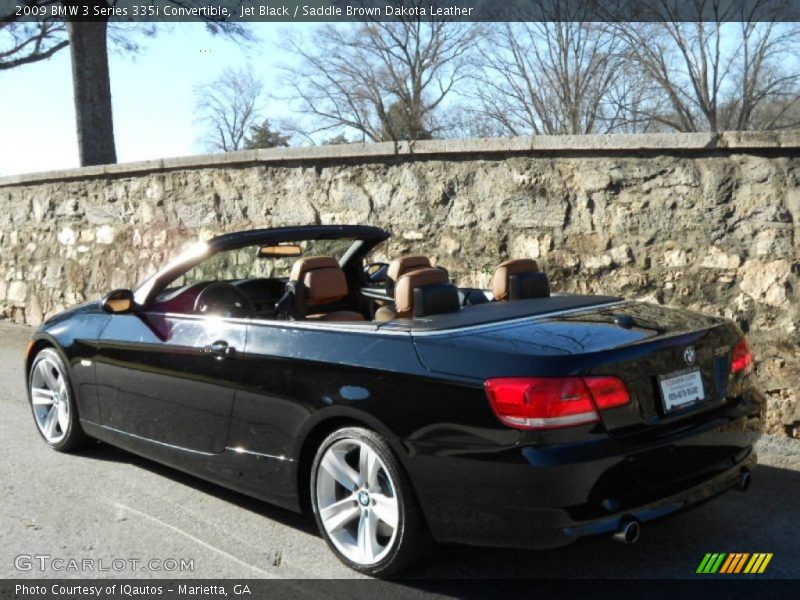 Jet Black / Saddle Brown Dakota Leather 2009 BMW 3 Series 335i Convertible