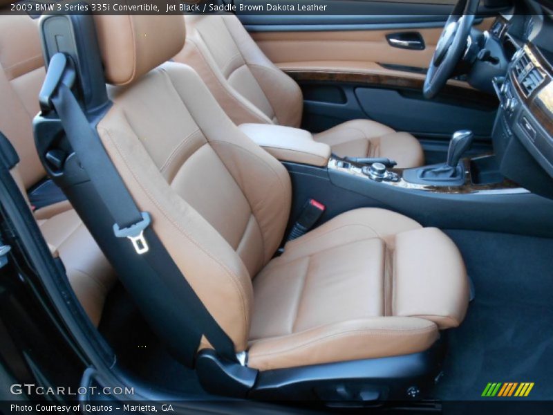 Jet Black / Saddle Brown Dakota Leather 2009 BMW 3 Series 335i Convertible