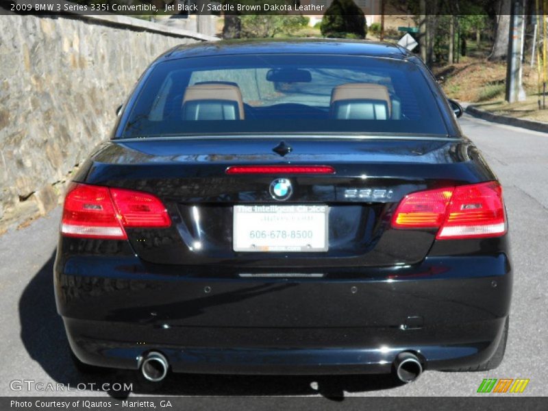 Jet Black / Saddle Brown Dakota Leather 2009 BMW 3 Series 335i Convertible
