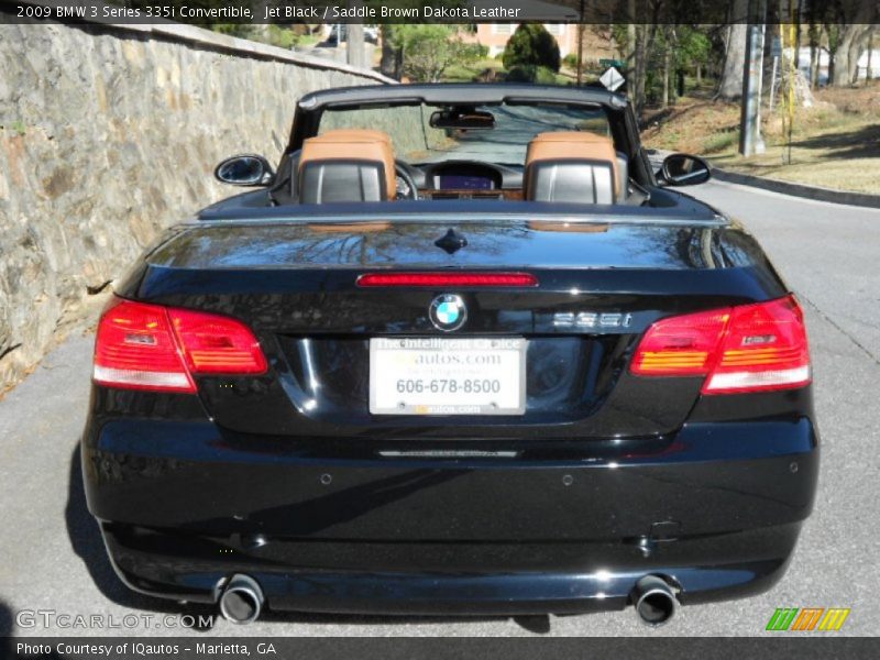 Jet Black / Saddle Brown Dakota Leather 2009 BMW 3 Series 335i Convertible