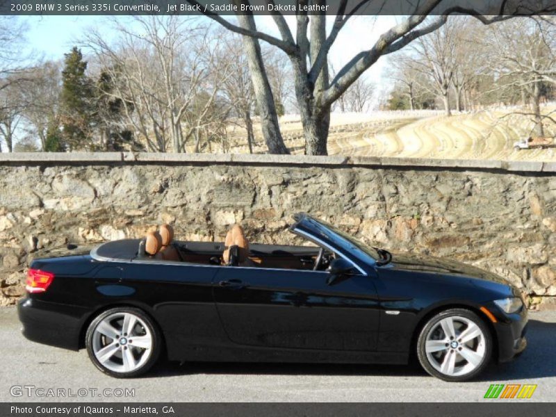 Jet Black / Saddle Brown Dakota Leather 2009 BMW 3 Series 335i Convertible