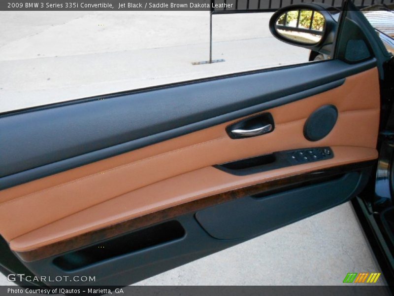 Jet Black / Saddle Brown Dakota Leather 2009 BMW 3 Series 335i Convertible