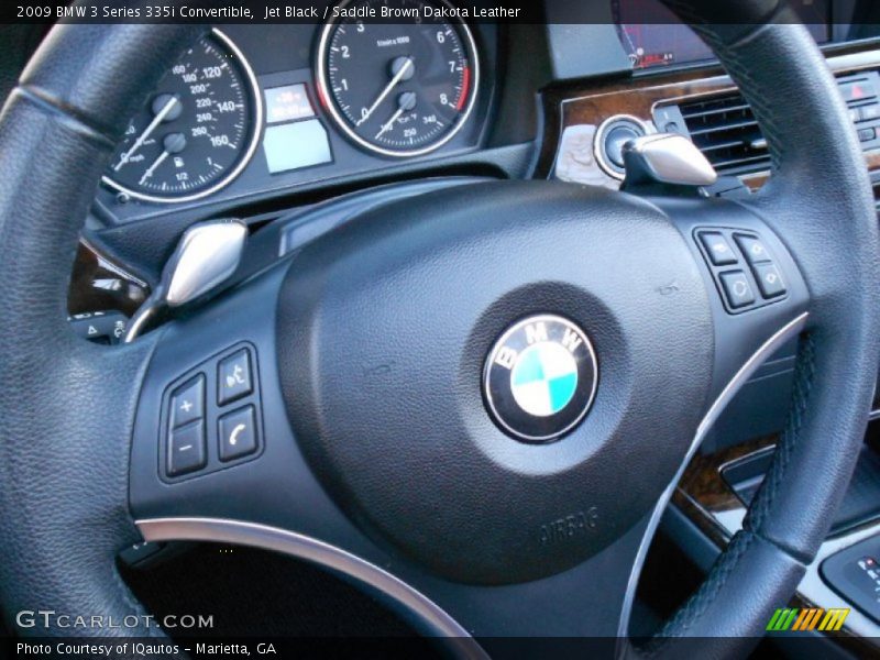 Jet Black / Saddle Brown Dakota Leather 2009 BMW 3 Series 335i Convertible