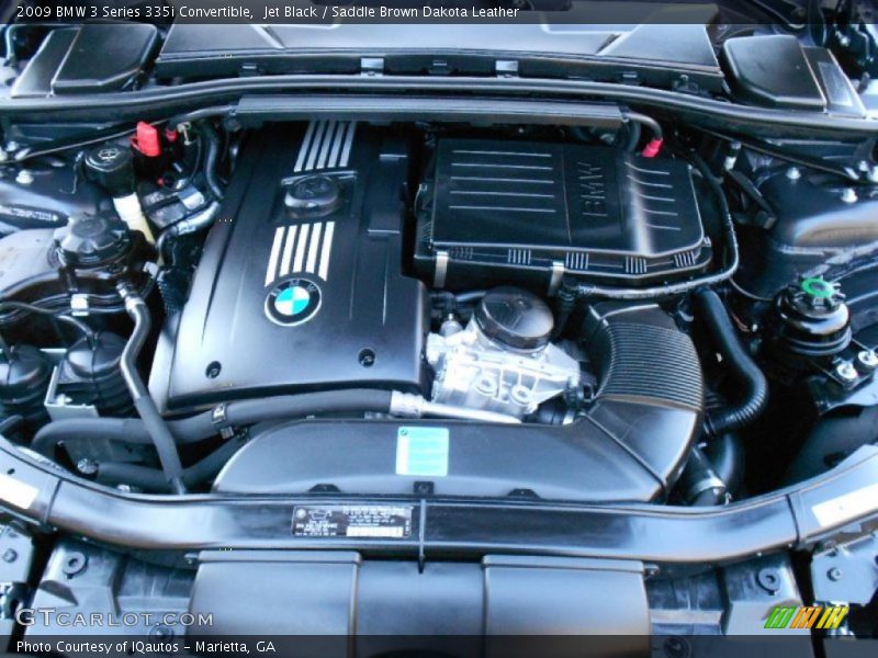 Jet Black / Saddle Brown Dakota Leather 2009 BMW 3 Series 335i Convertible