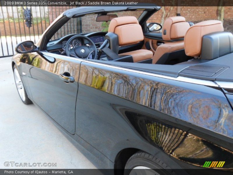 Jet Black / Saddle Brown Dakota Leather 2009 BMW 3 Series 335i Convertible
