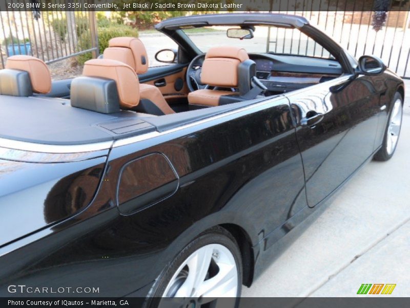 Jet Black / Saddle Brown Dakota Leather 2009 BMW 3 Series 335i Convertible