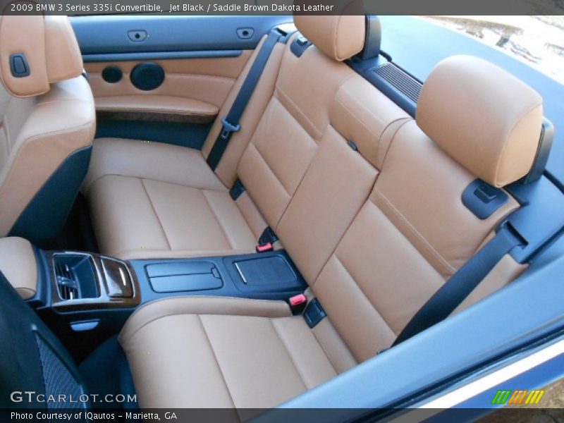 Jet Black / Saddle Brown Dakota Leather 2009 BMW 3 Series 335i Convertible