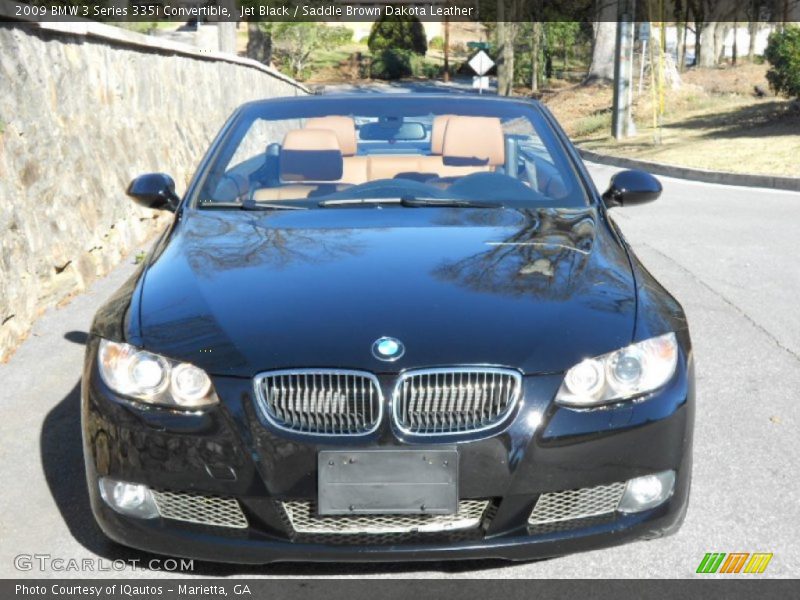Jet Black / Saddle Brown Dakota Leather 2009 BMW 3 Series 335i Convertible