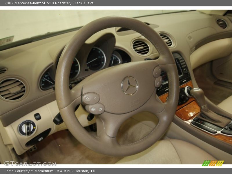 Black / Java 2007 Mercedes-Benz SL 550 Roadster