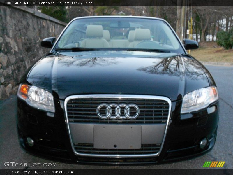 Brilliant Black / Beige 2008 Audi A4 2.0T Cabriolet