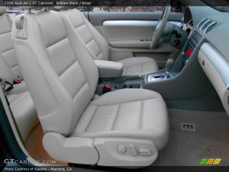 Brilliant Black / Beige 2008 Audi A4 2.0T Cabriolet