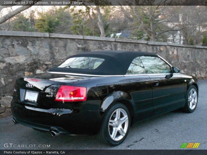 Brilliant Black / Beige 2008 Audi A4 2.0T Cabriolet