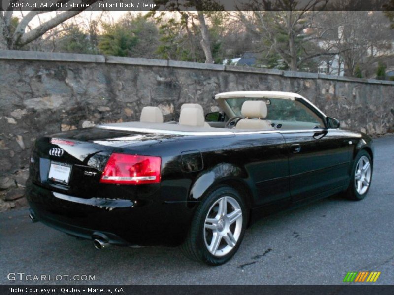 Brilliant Black / Beige 2008 Audi A4 2.0T Cabriolet