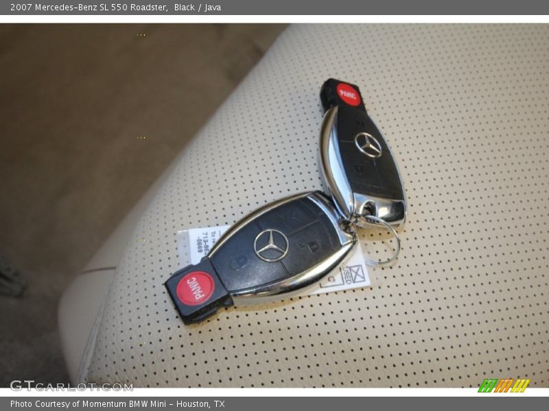 Black / Java 2007 Mercedes-Benz SL 550 Roadster