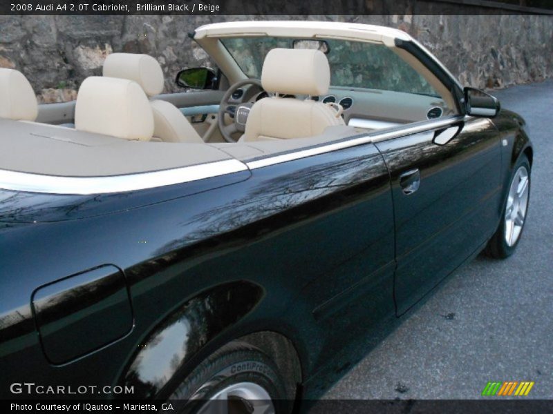 Brilliant Black / Beige 2008 Audi A4 2.0T Cabriolet