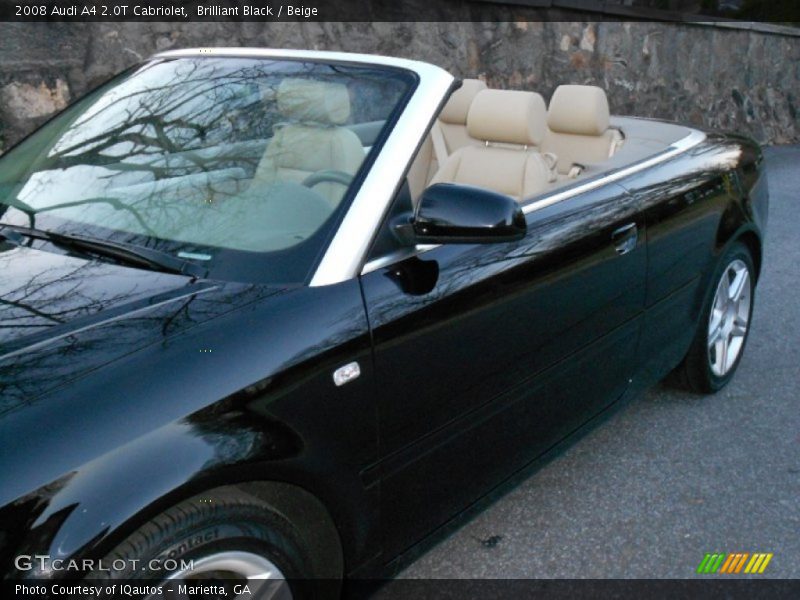 Brilliant Black / Beige 2008 Audi A4 2.0T Cabriolet
