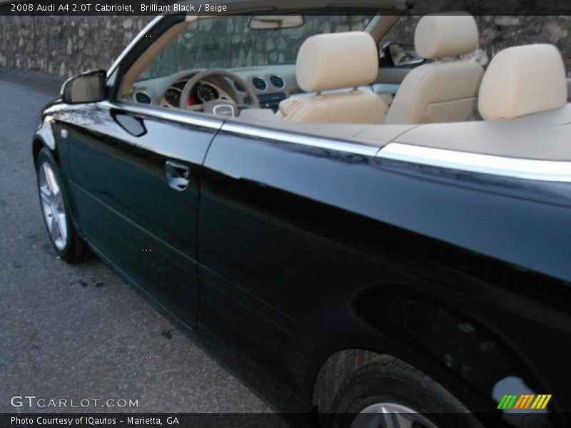 Brilliant Black / Beige 2008 Audi A4 2.0T Cabriolet