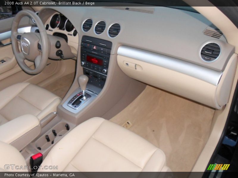 Brilliant Black / Beige 2008 Audi A4 2.0T Cabriolet