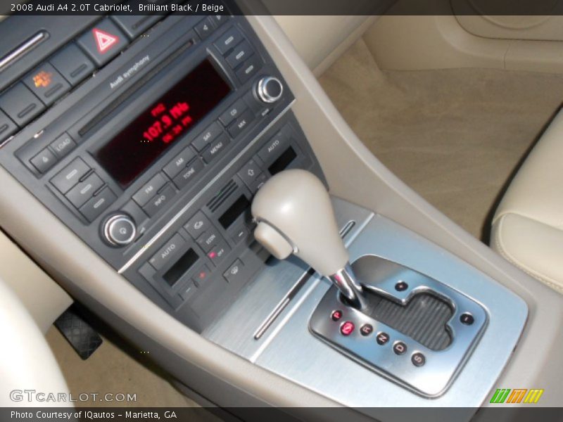 Brilliant Black / Beige 2008 Audi A4 2.0T Cabriolet
