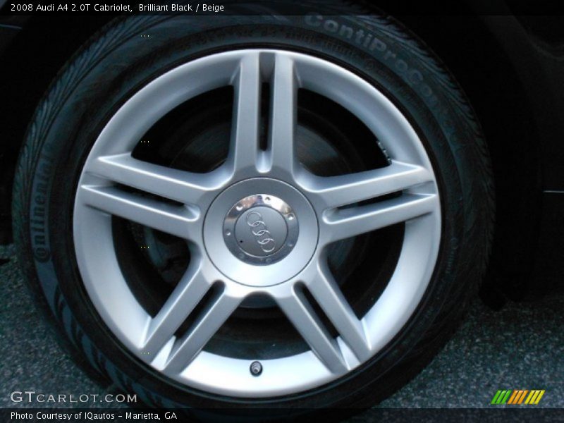 Brilliant Black / Beige 2008 Audi A4 2.0T Cabriolet