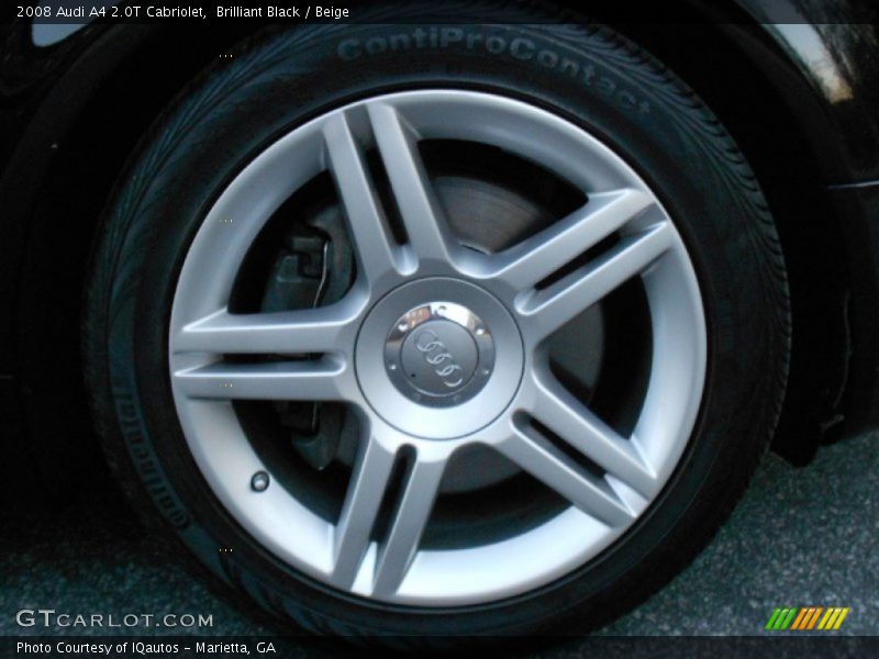 Brilliant Black / Beige 2008 Audi A4 2.0T Cabriolet