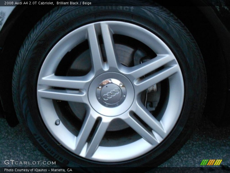 Brilliant Black / Beige 2008 Audi A4 2.0T Cabriolet