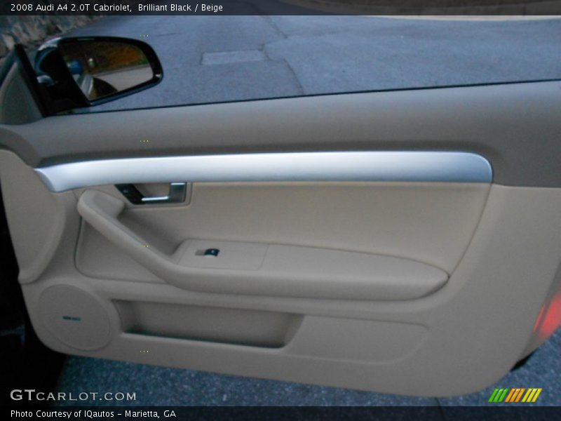 Brilliant Black / Beige 2008 Audi A4 2.0T Cabriolet