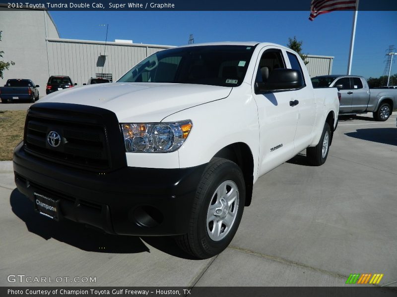 Super White / Graphite 2012 Toyota Tundra Double Cab