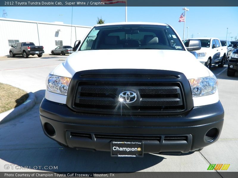 Super White / Graphite 2012 Toyota Tundra Double Cab