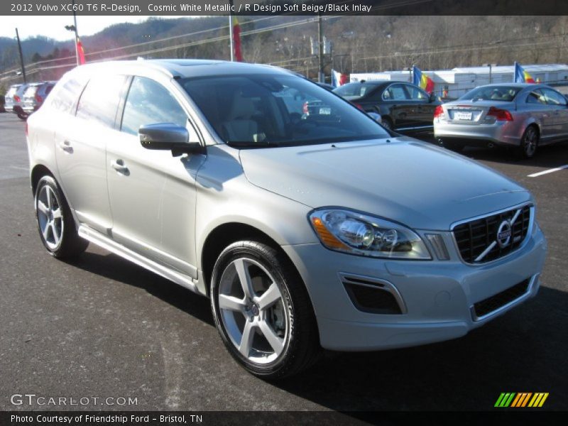 Cosmic White Metallic / R Design Soft Beige/Black Inlay 2012 Volvo XC60 T6 R-Design