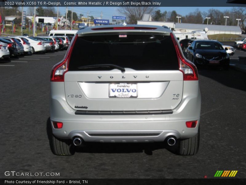 Cosmic White Metallic / R Design Soft Beige/Black Inlay 2012 Volvo XC60 T6 R-Design