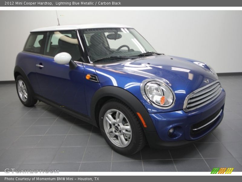 Lightning Blue Metallic / Carbon Black 2012 Mini Cooper Hardtop