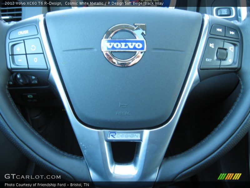Cosmic White Metallic / R Design Soft Beige/Black Inlay 2012 Volvo XC60 T6 R-Design