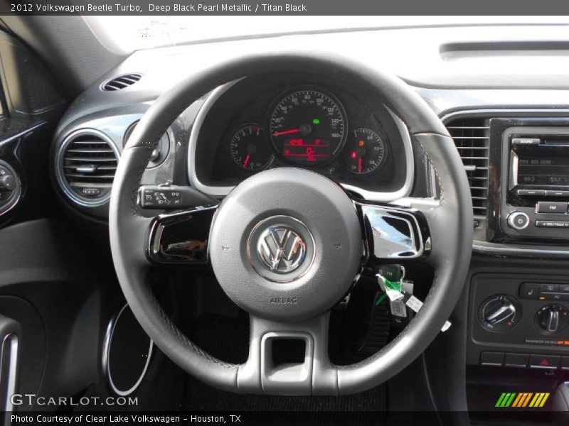 Deep Black Pearl Metallic / Titan Black 2012 Volkswagen Beetle Turbo