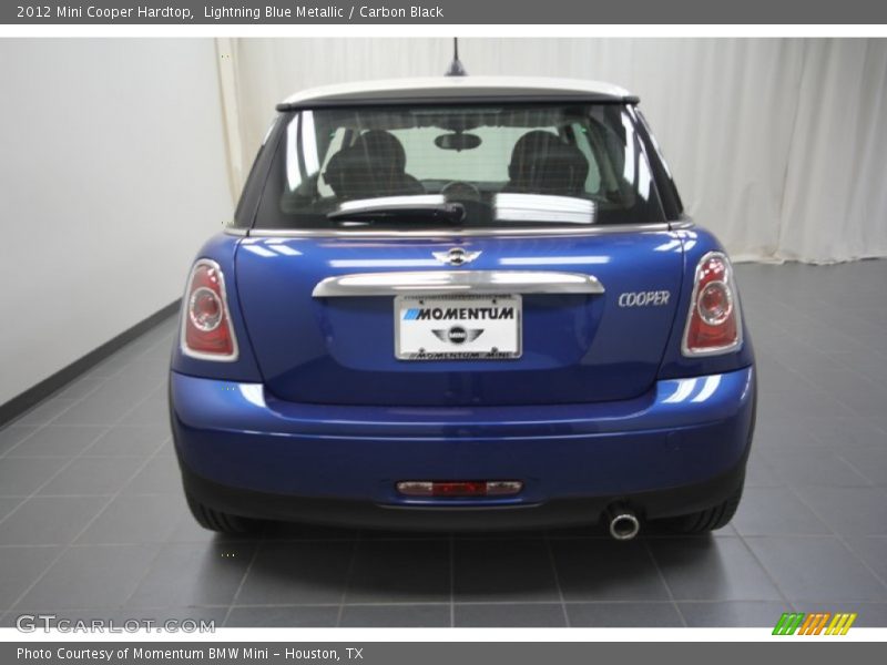 Lightning Blue Metallic / Carbon Black 2012 Mini Cooper Hardtop