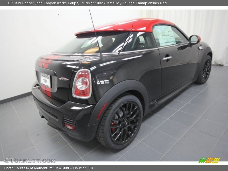 Midnight Black Metallic / Lounge Championship Red 2012 Mini Cooper John Cooper Works Coupe