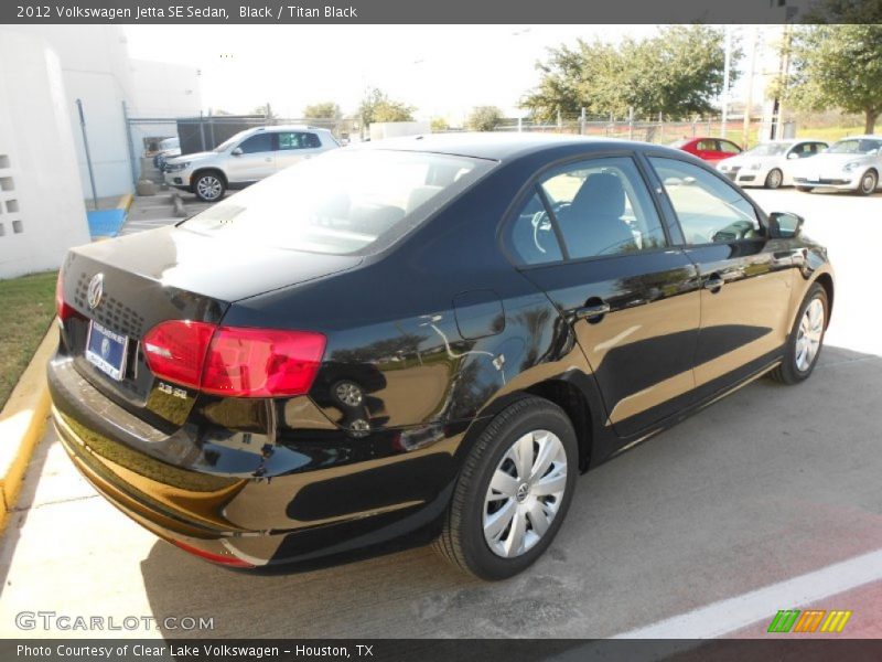 Black / Titan Black 2012 Volkswagen Jetta SE Sedan