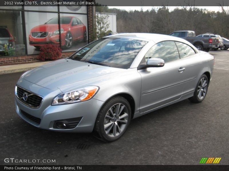 Electric Silver Metallic / Off Black 2012 Volvo C70 T5