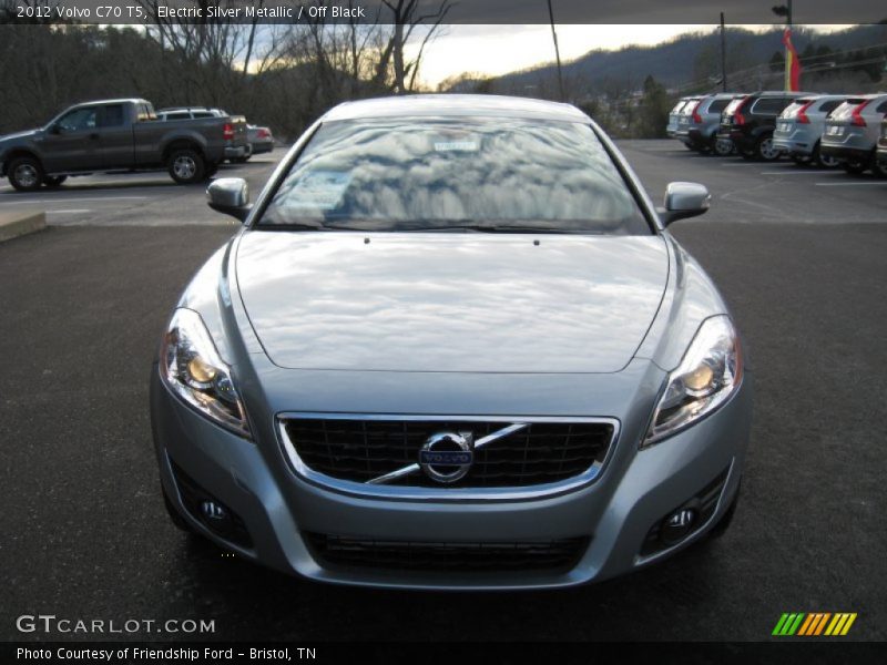 Electric Silver Metallic / Off Black 2012 Volvo C70 T5