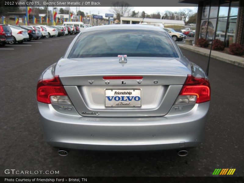 Electric Silver Metallic / Off Black 2012 Volvo C70 T5