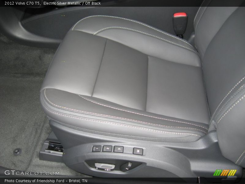 Electric Silver Metallic / Off Black 2012 Volvo C70 T5