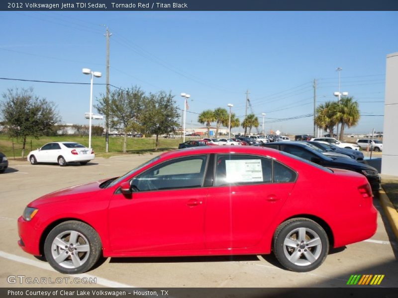 Tornado Red / Titan Black 2012 Volkswagen Jetta TDI Sedan